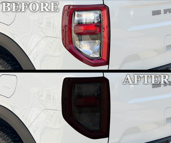 Full Headlight Taillight Precut Smoked PPF Tint Kit Film Overlay Fits Ford Bronco Sport 2021 - 2025 - Bogar Tech Designs