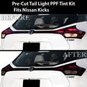 Full Headlight Taillight Precut Smoked PPF Tint Kit Film Overlay Film Fits Nissan Kicks 2021 - 2023 - Bogar Tech Designs
