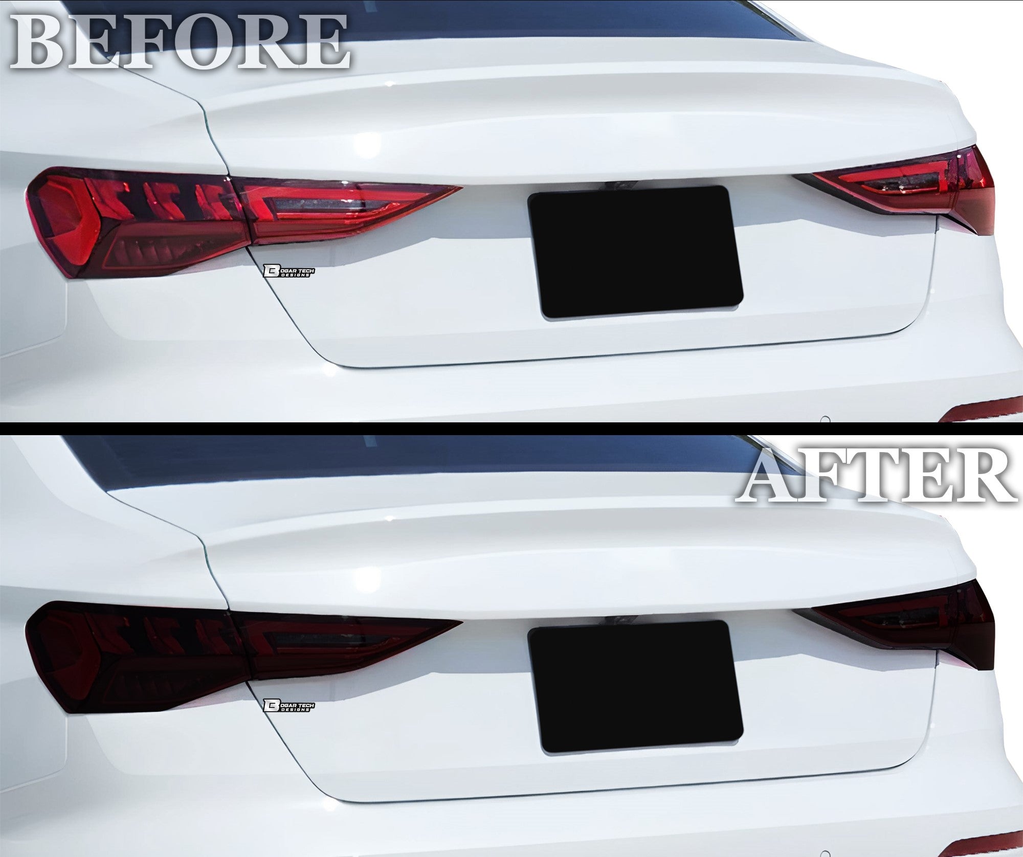 Full Headlight Taillight Precut Smoked PPF Tint Kit Film Overlay Fits Audi A3 R3 RS3 2022 - 2025 - Bogar Tech Designs