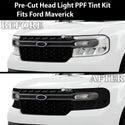 Full Headlight Taillight Precut Smoked PPF Tint Kit Film Overlay Fits Ford Maverick 2022 - 2025 - Bogar Tech Designs