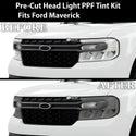 Full Headlight Taillight Precut Smoked PPF Tint Kit Film Overlay Fits Ford Maverick 2022 - 2025 - Bogar Tech Designs