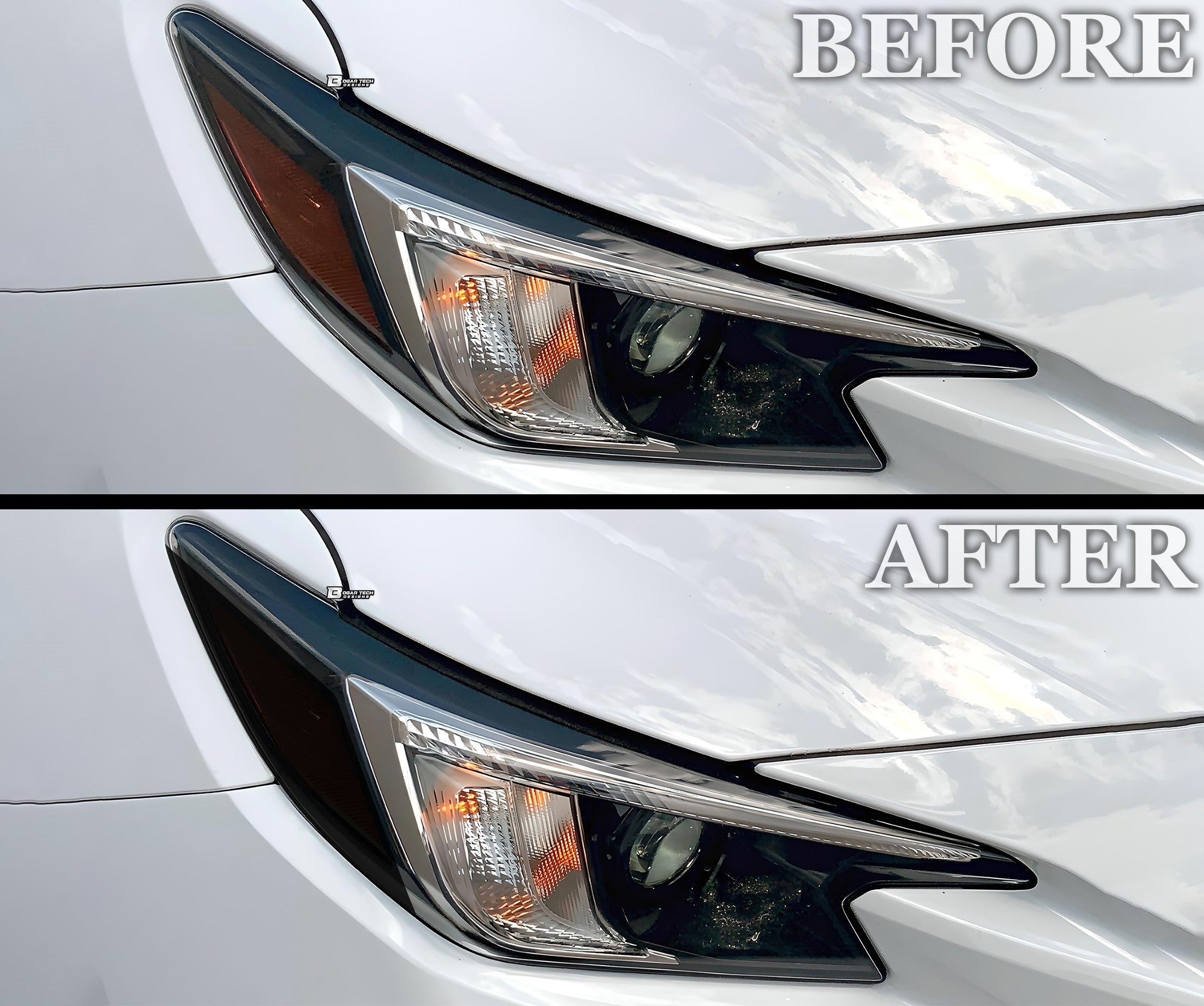 Full Headlight Taillight Precut Smoked PPF Tint Kit Overlay Film Fits Subaru WRX 2022 - 2025 - Bogar Tech Designs