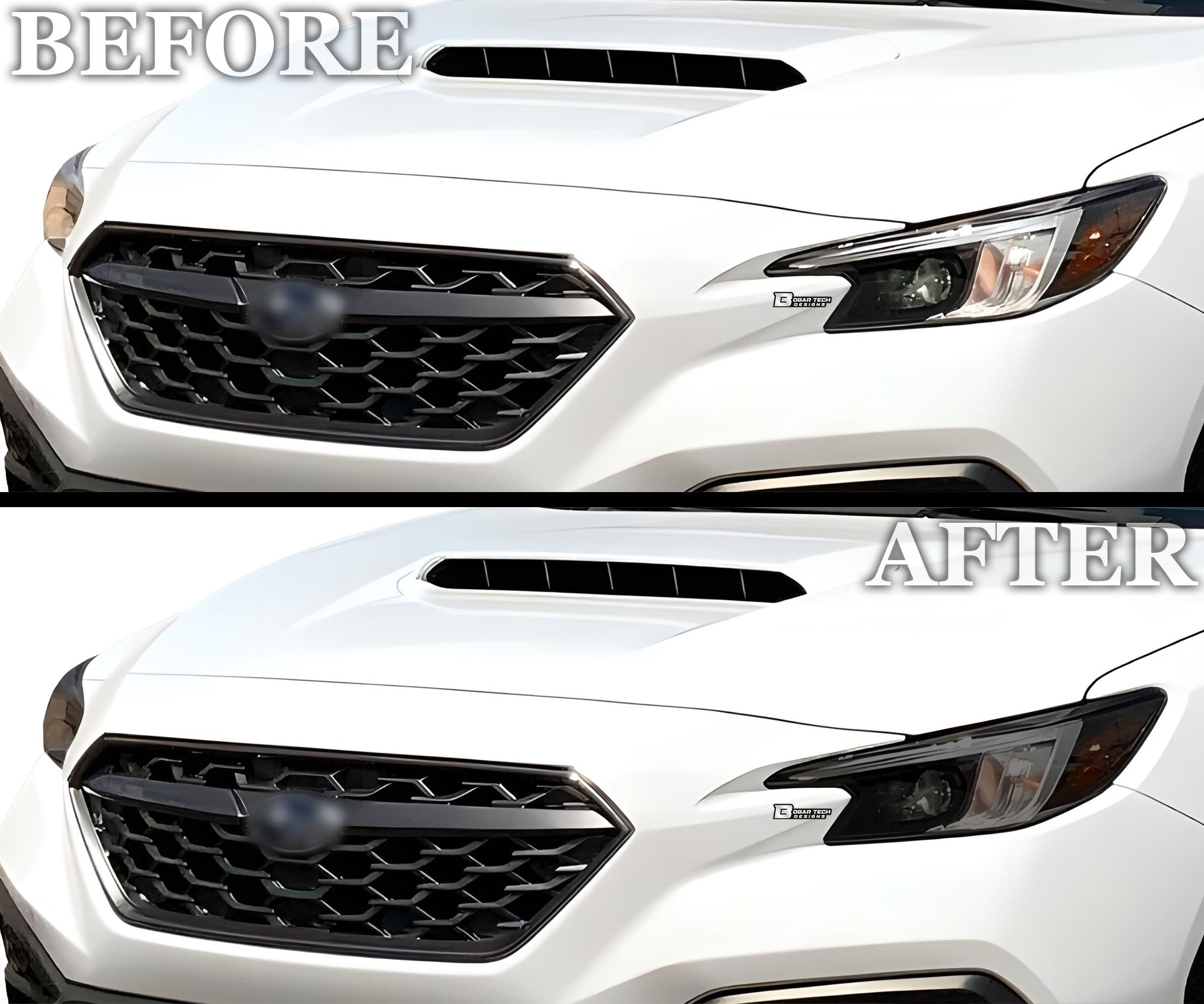 Full Headlight Taillight Precut Smoked PPF Tint Kit Overlay Film Fits Subaru WRX 2022 - 2025 - Bogar Tech Designs