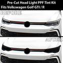 Full Headlight Taillight Precut Smoked PPF Tint Kit Overlay Film Fits Volkswagen Golf 2022 - 2025 - Bogar Tech Designs