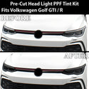 Full Headlight Taillight Precut Smoked PPF Tint Kit Overlay Film Fits Volkswagen Golf 2022 - 2025 - Bogar Tech Designs