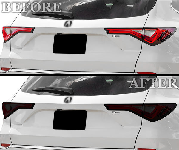 Full Headlight Taillight Precut Smoked PPF Tint Kit Film Overlay Fits Acura MDX 2022 - 2025 - Bogar Tech Designs