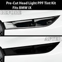 Full Headlight Taillight Precut Smoked PPF Tint Kit Film Overlay Fits BMW iX 2022 - 2024 - Bogar Tech Designs