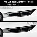 Full Headlight Taillight Precut Smoked PPF Tint Kit Film Overlay Fits BMW iX 2022 - 2024 - Bogar Tech Designs