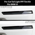 Full Headlight Taillight Precut Smoked PPF Tint Kit Film Overlay Fits BMW iX 2022 - 2024 - Bogar Tech Designs