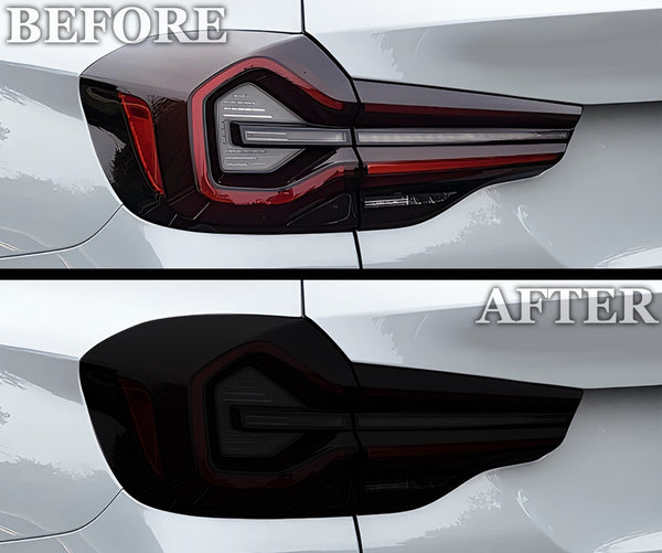 Full Headlight Taillight Precut Smoked PPF Tint Kit Film Overlay Fits BMW X3 2022 - 2024 - Bogar Tech Designs