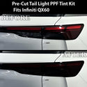 Full Headlight Taillight Precut Smoked PPF Tint Kit Film Overlay Fits Infiniti QX60 2022 - 2024 - Bogar Tech Designs