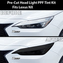 Full Headlight Taillight Precut Smoked PPF Tint Kit Film Overlay Fits Lexus NX 2022 - 2025 - Bogar Tech Designs