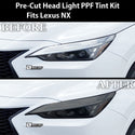 Full Headlight Taillight Precut Smoked PPF Tint Kit Film Overlay Fits Lexus NX 2022 - 2025 - Bogar Tech Designs
