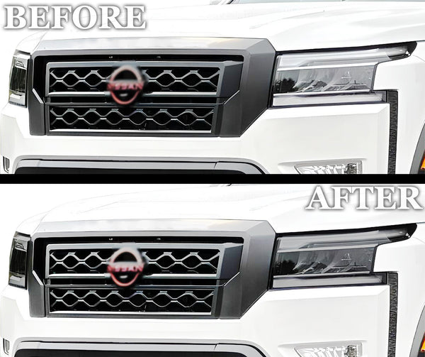 Full Headlight Taillight Precut Smoked PPF Tint Kit Film Overlay Fits Nissan Frontier 2022 - 2025 - Bogar Tech Designs