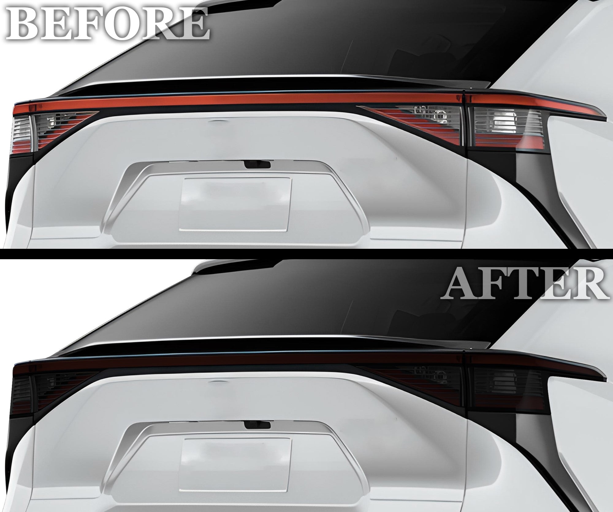 Toyota BZ4X 2022–2025 Dark Smoke Headlight & Taillight Tint Kit