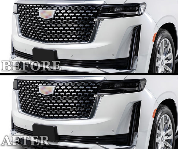 Full Headlight Taillight Precut Smoked PPF Tint Kit Film Overlay Fits Cadillac Escalade 2021+