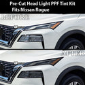 Full Headlight Taillight Precut Smoked PPF Tint Kit Film Overlay Fits Nissan Rogue 2021 - 2025 - Bogar Tech Designs