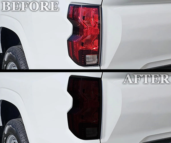 Full Headlight Taillight Precut Smoked PPF Tint Kit Film Overlay Fits Chevrolet Colorado 2023 - 2025 - Bogar Tech Designs