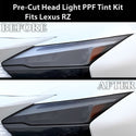 Full Headlight Taillight Precut Smoked PPF Tint Kit Film Overlay Fits Lexus RZ 2023 - 2025 - Bogar Tech Designs