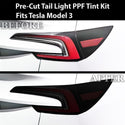Full Headlight Taillight Precut Smoked PPF Tint Kit Film Overlay Fits Tesla Model 3 2024 - 2025 - Bogar Tech Designs