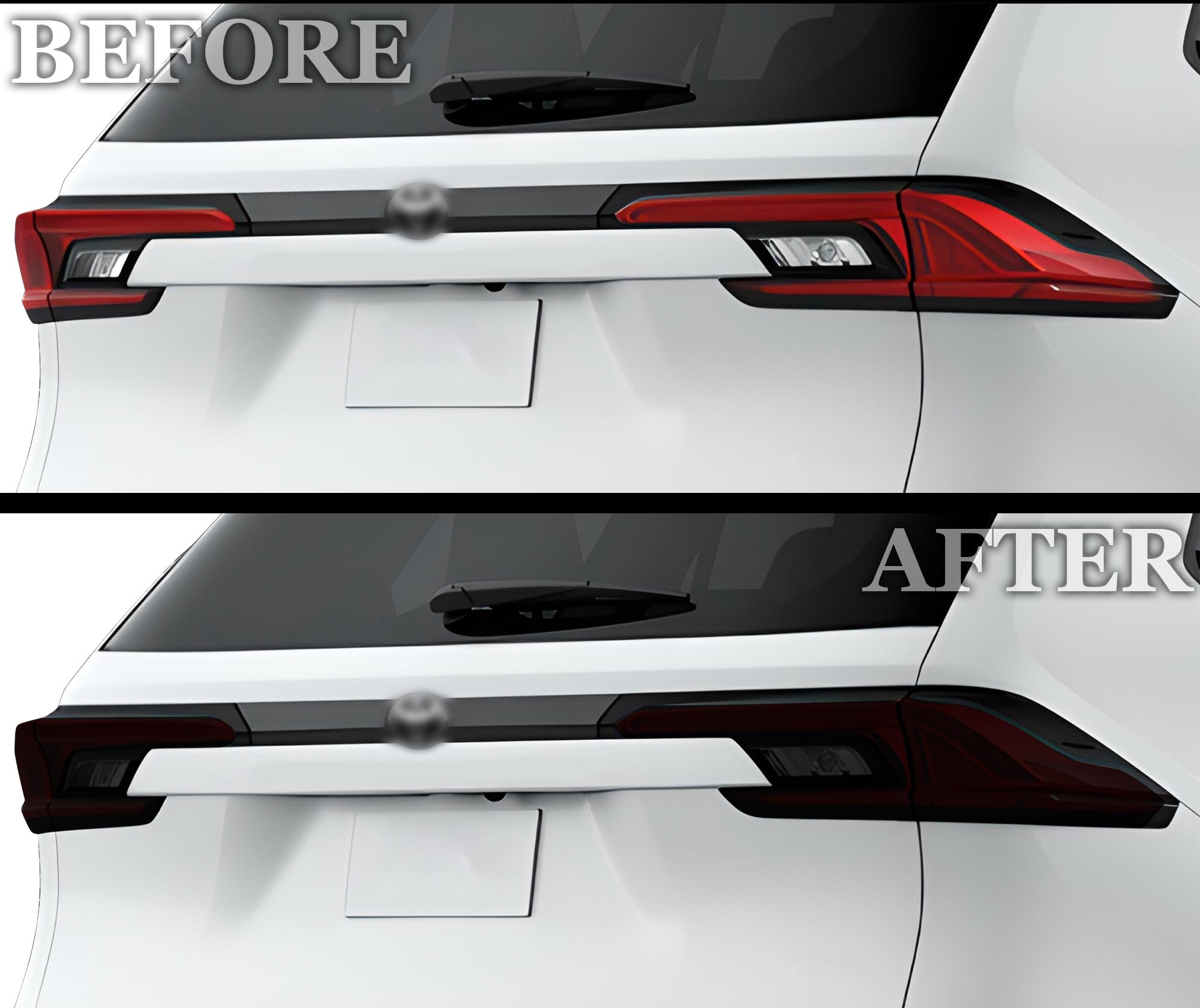 Full Headlight Taillight Precut Smoked PPF Tint Kit Film Overlay Fits Toyota Grand Highlander 2024 - 2025 - Bogar Tech Designs