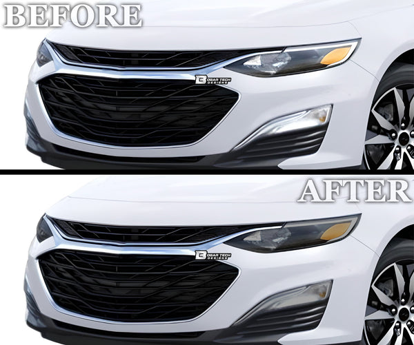 Full Headlight Taillight Precut Smoked PPF Tint Kit Film Overlay Fits Chevy Malibu 2016 - 2025 - Bogar Tech Designs