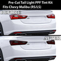 Full Headlight Taillight Precut Smoked PPF Tint Kit Film Overlay Fits Chevy Malibu 2016 - 2025 - Bogar Tech Designs