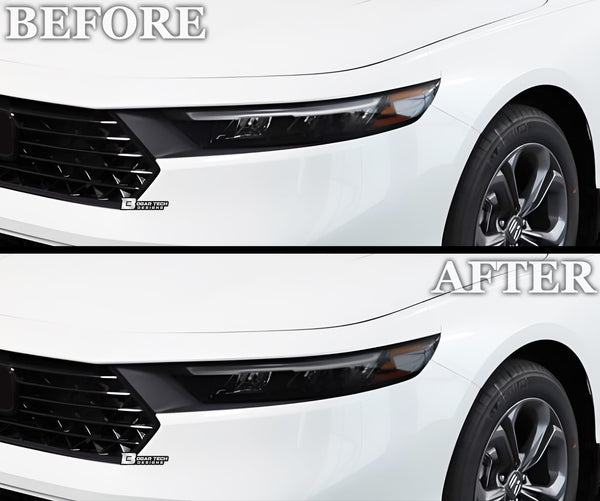 Full Headlight Taillight Precut Smoked PPF Tint Kit Film Overlay Fits Honda Accord Sedan 2023 - 2025 - Bogar Tech Designs
