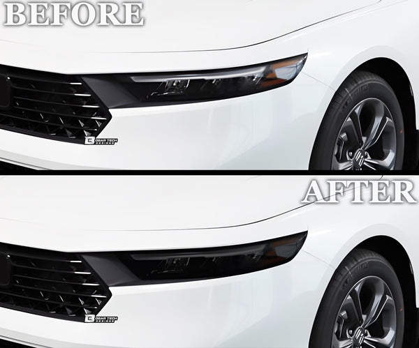 Full Headlight Taillight Precut Smoked PPF Tint Kit Film Overlay Fits Honda Accord Sedan 2023 - 2025 - Bogar Tech Designs