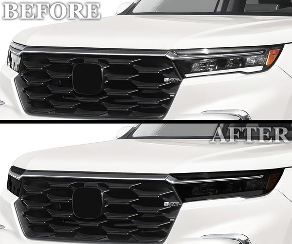 Full Headlight Taillight Precut Smoked PPF Tint Kit Film Overlay Fits Honda Pilot 2023 - 2025 - Bogar Tech Designs