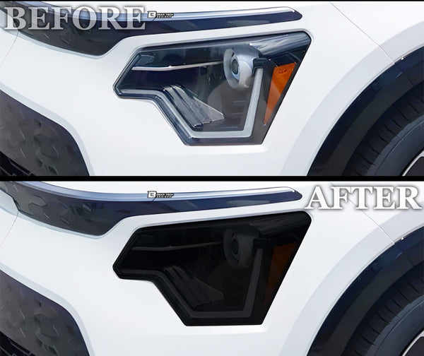 Full Headlight Taillight Precut Smoked PPF Tint Kit Film Overlay Fits Kia Niro 2023 - 2025 - Bogar Tech Designs