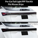 Full Headlight Taillight Precut Smoked PPF Tint Kit Film Overlay Fits Nissan Ariya 2023 - 2025 - Bogar Tech Designs