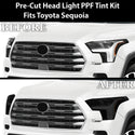 Full Headlight Taillight Precut Smoked PPF Tint Kit Film Overlay Fits Toyota Sequoia 2023 - 2025 - Bogar Tech Designs