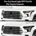 Full Headlight Taillight Precut Smoked PPF Tint Kit Film Overlay Fits Toyota Sequoia 2023 - 2025 - Bogar Tech Designs