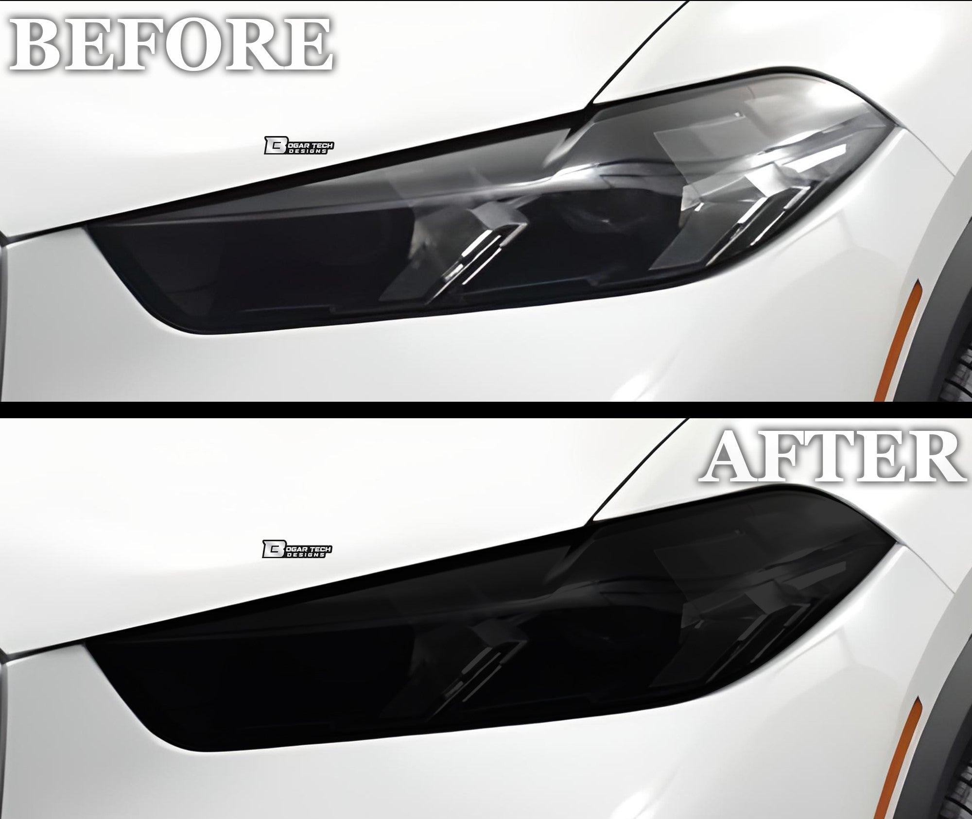 Full Headlight Taillight Precut Smoked PPF Tint Kit Film Overlay Fits BMW X5 2023 - 2025 - Bogar Tech Designs