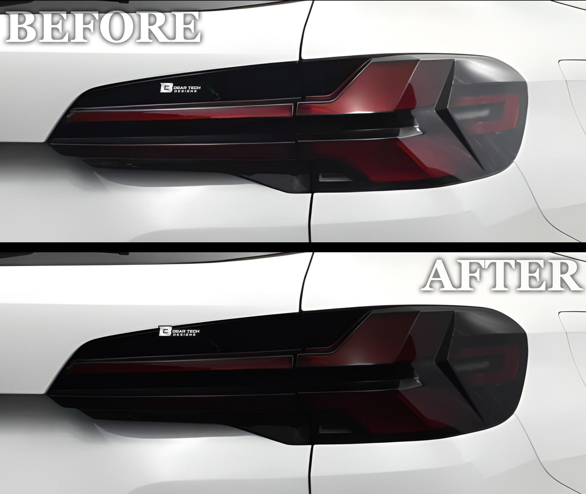 Full Headlight Taillight Precut Smoked PPF Tint Kit Film Overlay Fits BMW X5 2023 - 2025 - Bogar Tech Designs