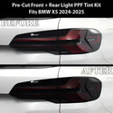 Full Headlight Taillight Precut Smoked PPF Tint Kit Film Overlay Fits BMW X5 2023 - 2025 - Bogar Tech Designs