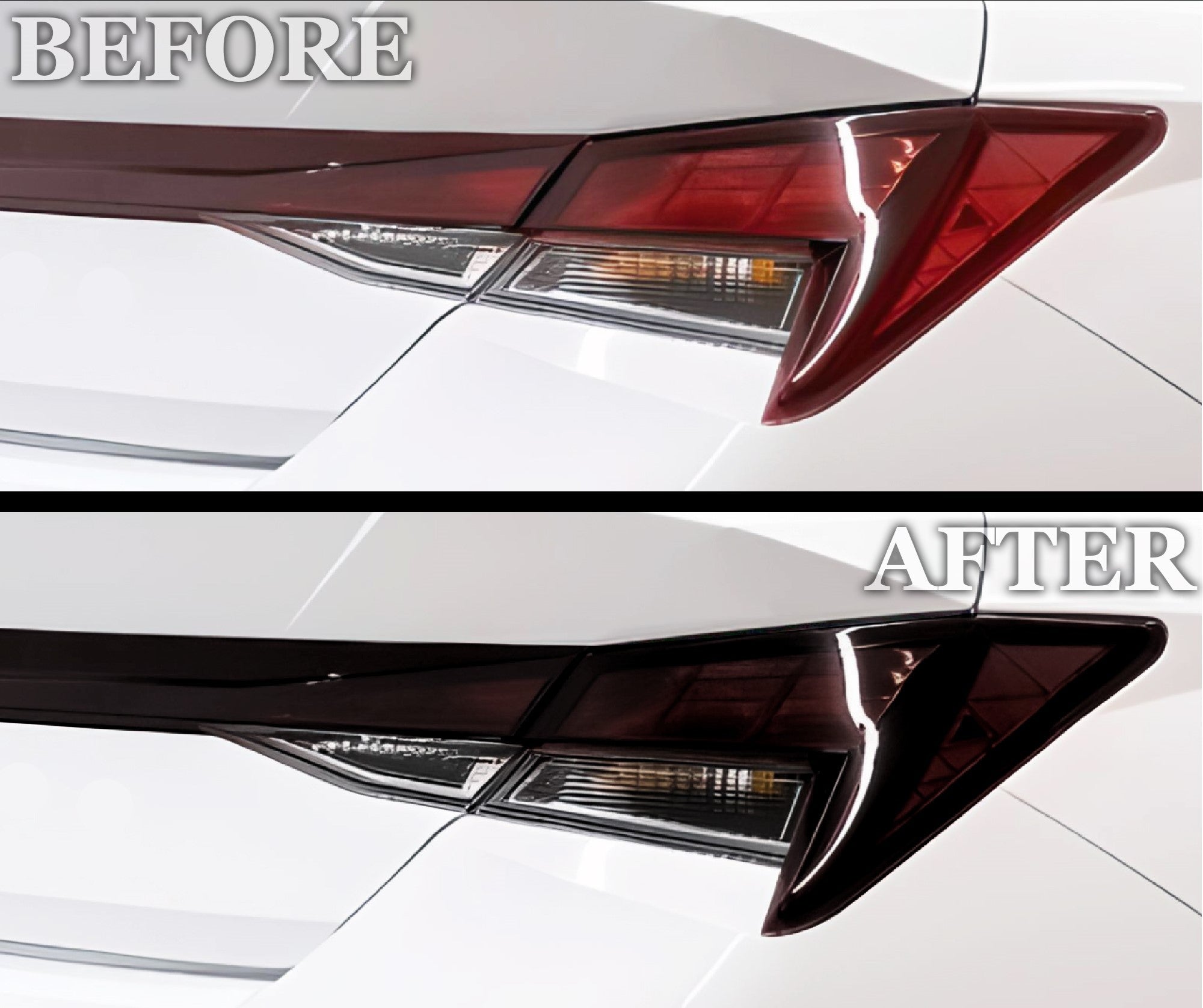 Full Headlight Taillight Precut Smoked PPF Tint Kit Film Overlay Fits Hyundai Elantra 2021 - 2025 - Bogar Tech Designs
