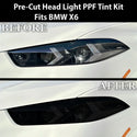 Full Headlight Taillight Precut Smoked PPF Tint Kit Film Overlay Fits BMW X6 2020 - 2025 - Bogar Tech Designs