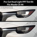 Full Headlight Taillight Precut Smoked PPF Tint Kit Film Overlay Fits Mazda Cx - 90 2024 - 2025 - Bogar Tech Designs