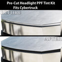 Full Headlight Taillight Precut Smoked PPF Tint Kit Film Overlay Fits Tesla Cybertruck - Bogar Tech Designs