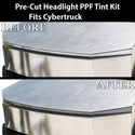 Full Headlight Taillight Precut Smoked PPF Tint Kit Film Overlay Fits Tesla Cybertruck - Bogar Tech Designs