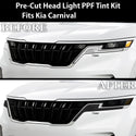 Full Headlight Taillight Precut Smoked PPF Tint Kit Film Overlay Fits Kia Carnival 2022 - 2024 - Bogar Tech Designs