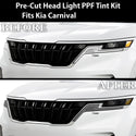 Full Headlight Taillight Precut Smoked PPF Tint Kit Film Overlay Fits Kia Carnival 2022 - 2024 - Bogar Tech Designs