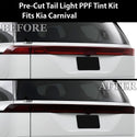 Full Headlight Taillight Precut Smoked PPF Tint Kit Film Overlay Fits Kia Carnival 2022 - 2024 - Bogar Tech Designs