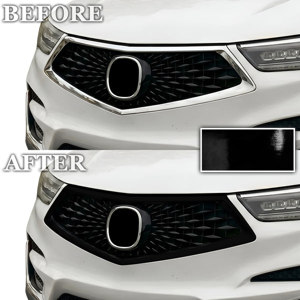 Acura RDX 2019-2026 Blackout Chrome Delete Kit - Precut Gloss Black Vinyl Overlays