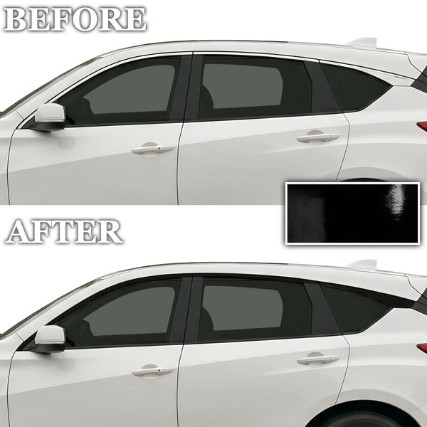 Acura RDX 2019-2026 Blackout Chrome Delete Kit - Precut Gloss Black Vinyl Overlays