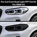 BMW X4 2022–2025 Dark Smoke Headlight & Taillight Tint Kit – Precut Vinyl Lens Overlays