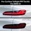BMW X4 2022–2025 Dark Smoke Headlight & Taillight Tint Kit – Precut Vinyl Lens Overlays