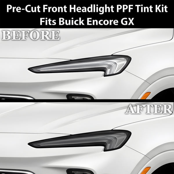 Buick Encore GX 2024–2026 Dark Smoke Headlight & Taillight Tint Kit – Precut Vinyl Lens Overlays